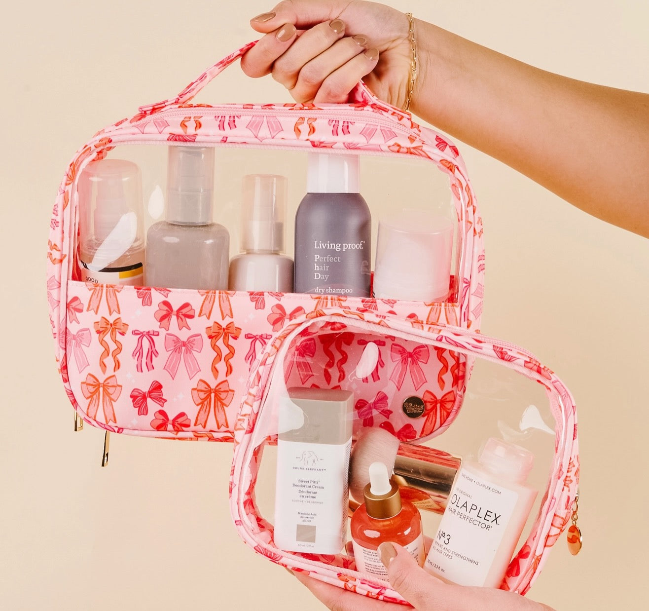 Blushing Bows Cosmetic Bag