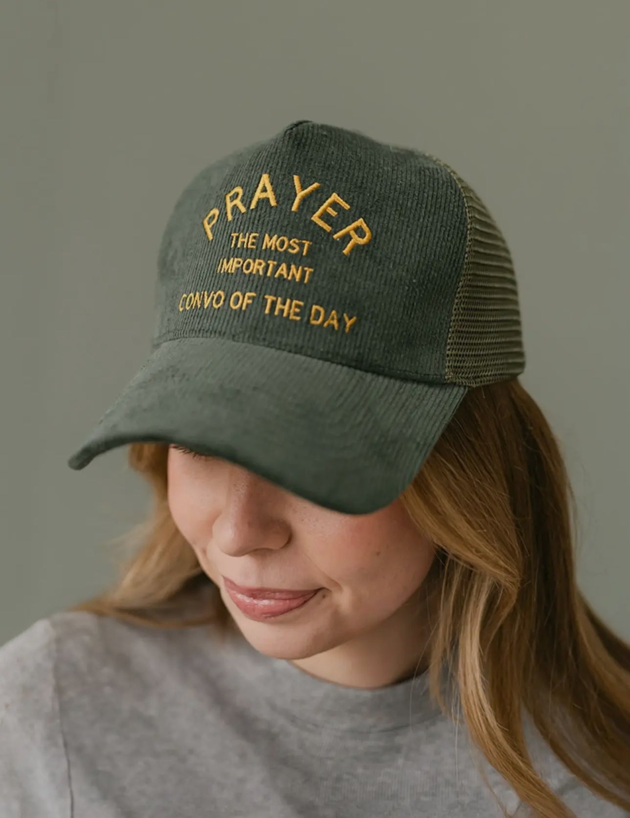 Prayer Corduroy Trucker Hat