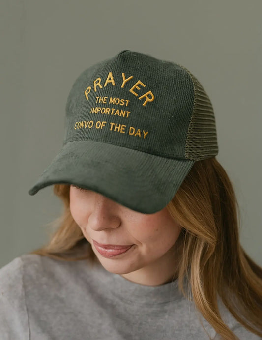 Prayer Corduroy Trucker Hat