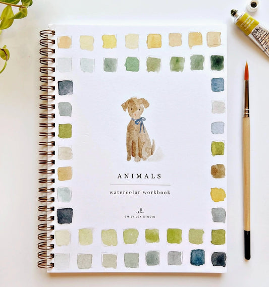 Emily Lex Animals Watercolor Workbook