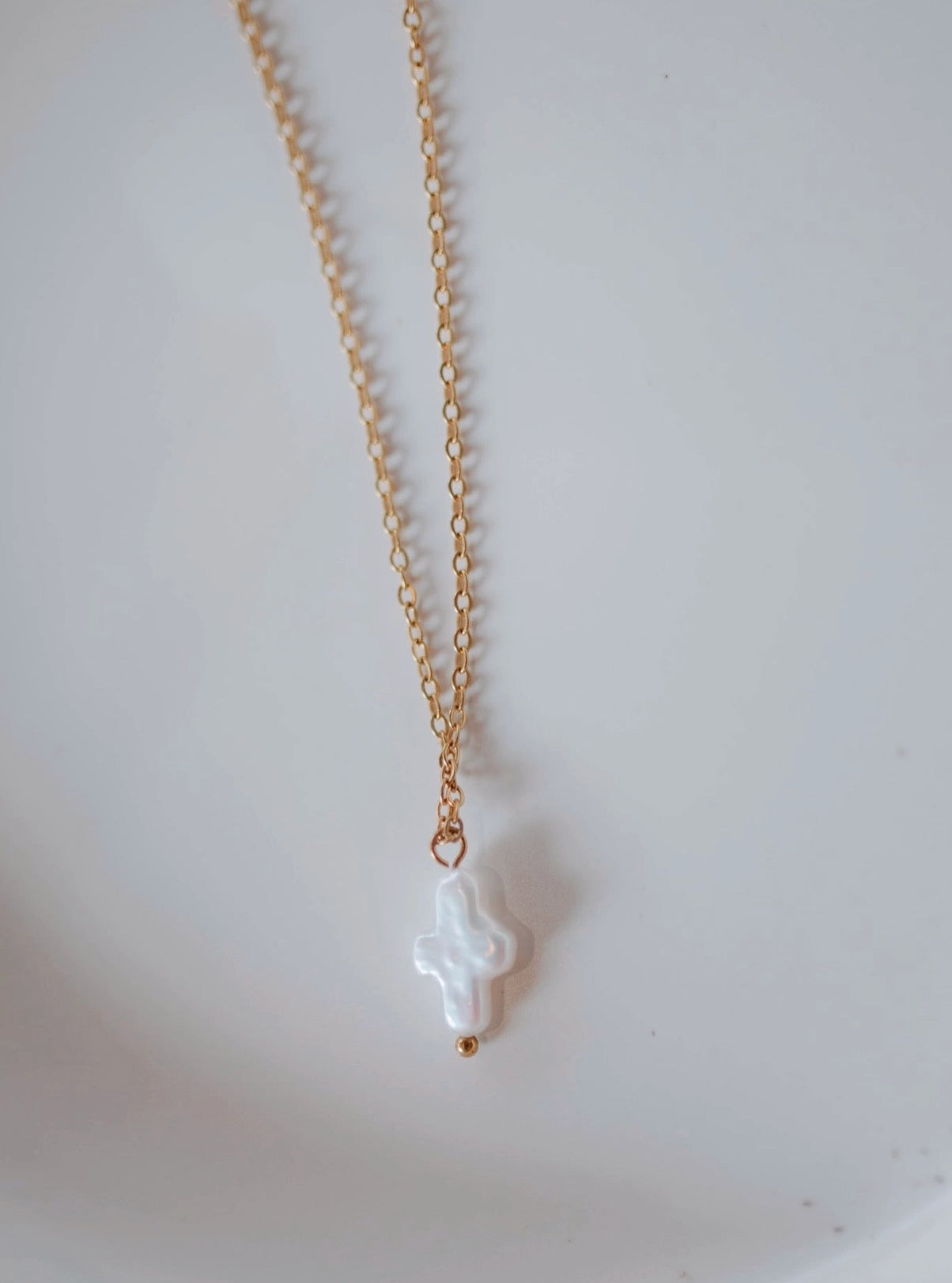 Pearl Cross Necklace