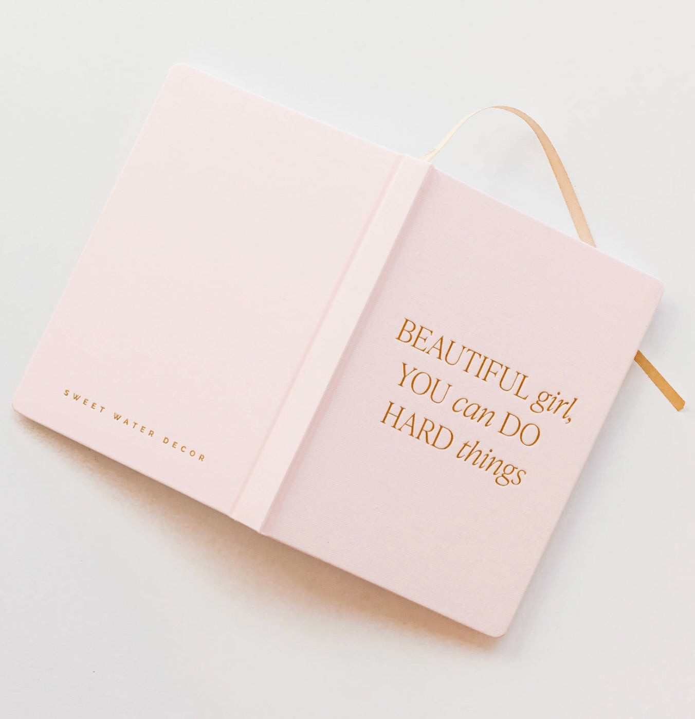 Beautiful Girl You Can Do Hard Things Journal