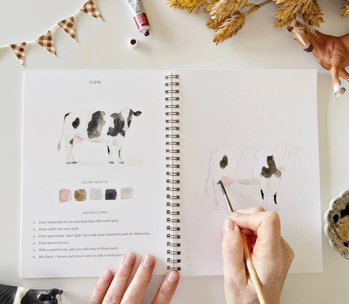 Emily Lex Farm Watercolor Workbook