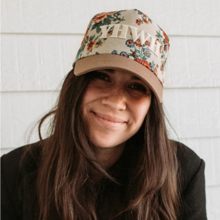 YHWH Floral Hat