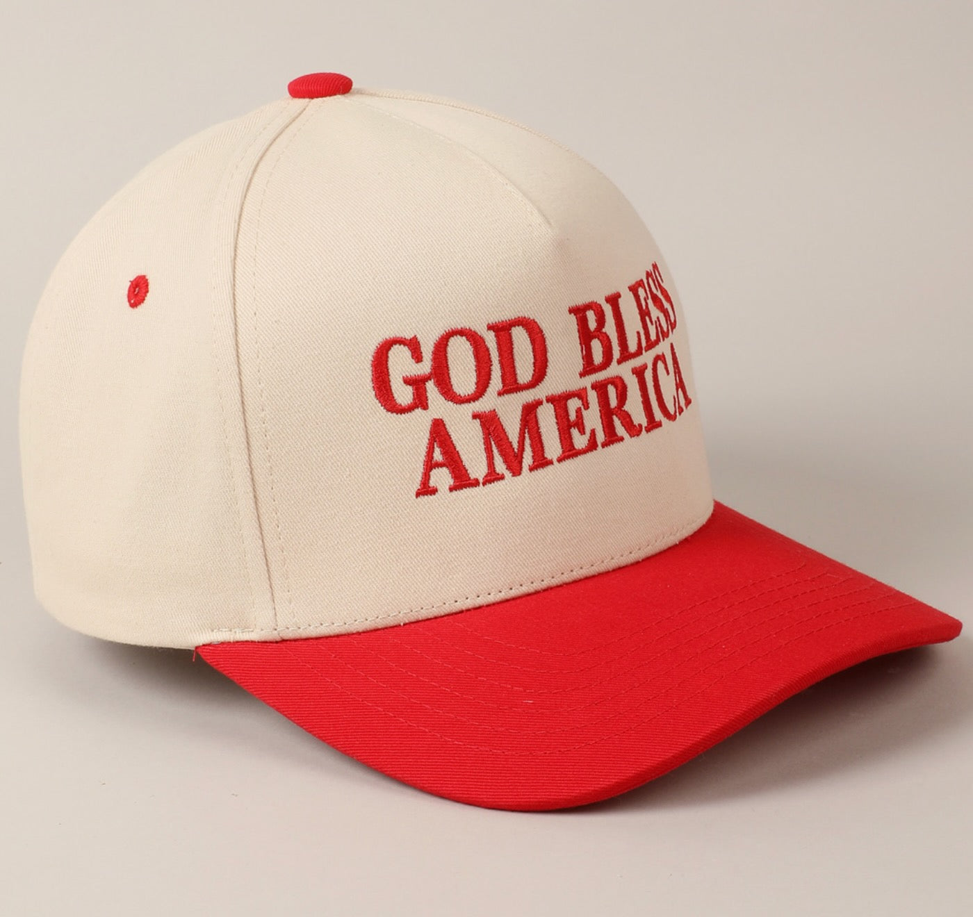 God Bless America Hat-Red