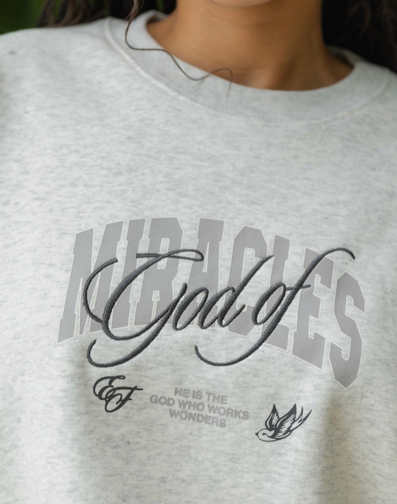Elevated Faith l God Of Miracles Crewneck