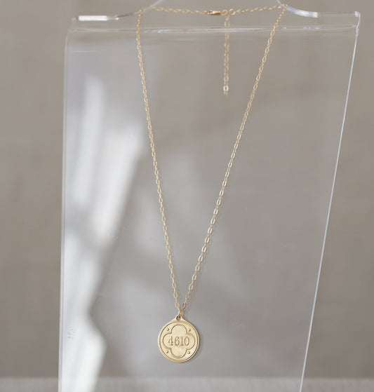 Madison Sterling Psalm 46:10 Gold Pendant Necklace