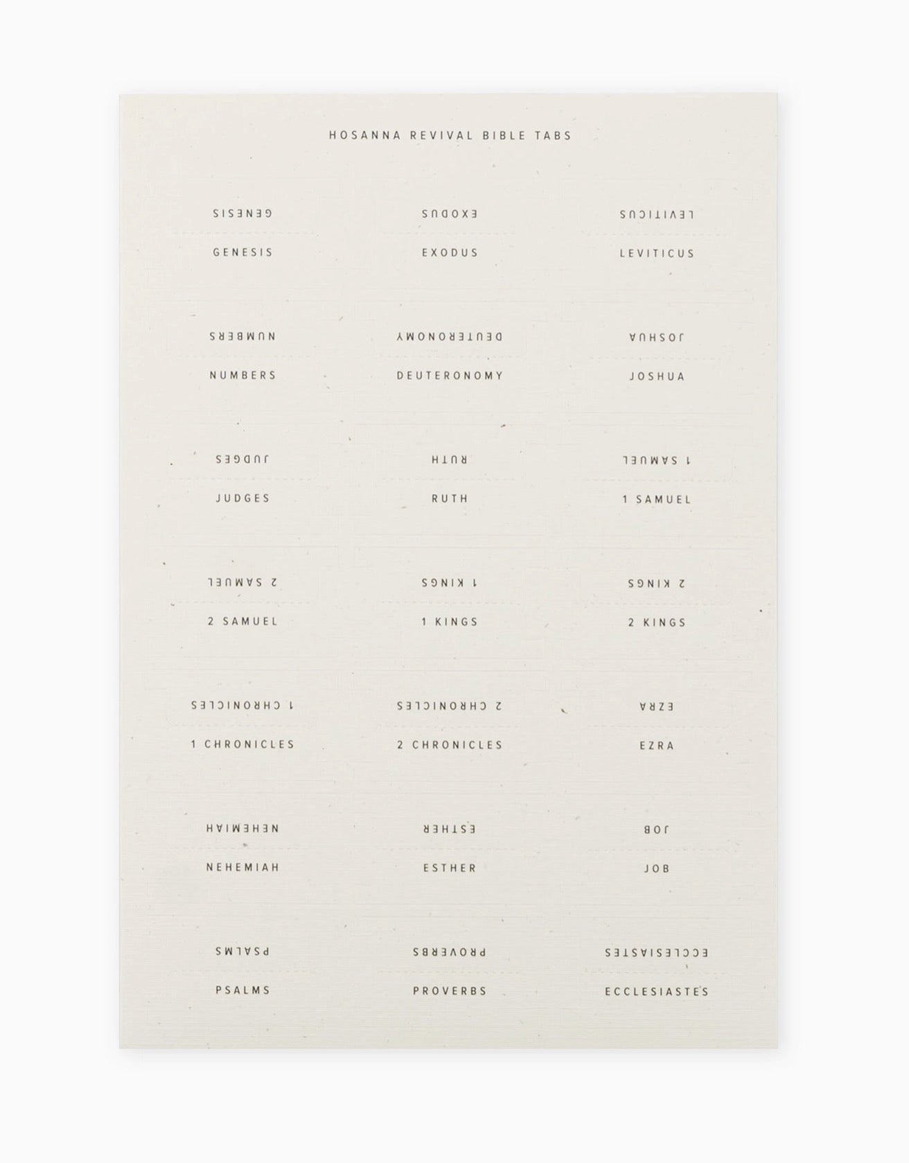 Hosanna Revival Bible Tabs: Black Foiling
