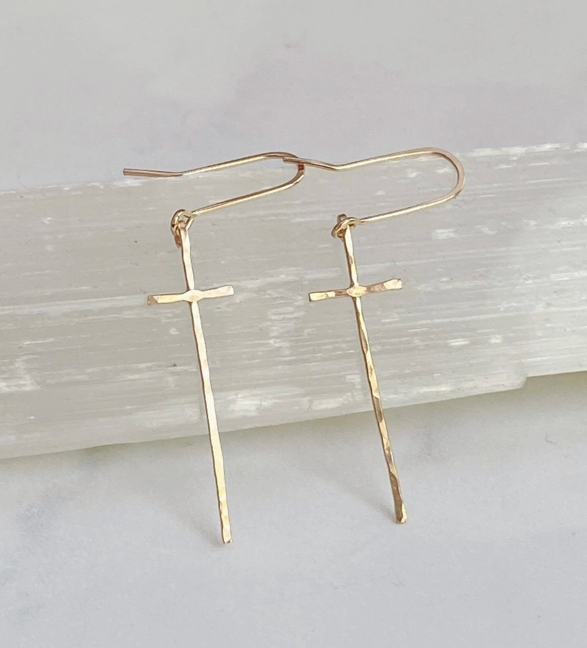 Modern Cross Earrings