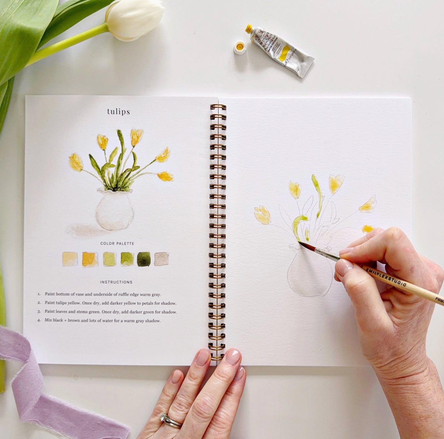 Emily Lex Spring Watercolor Workbook