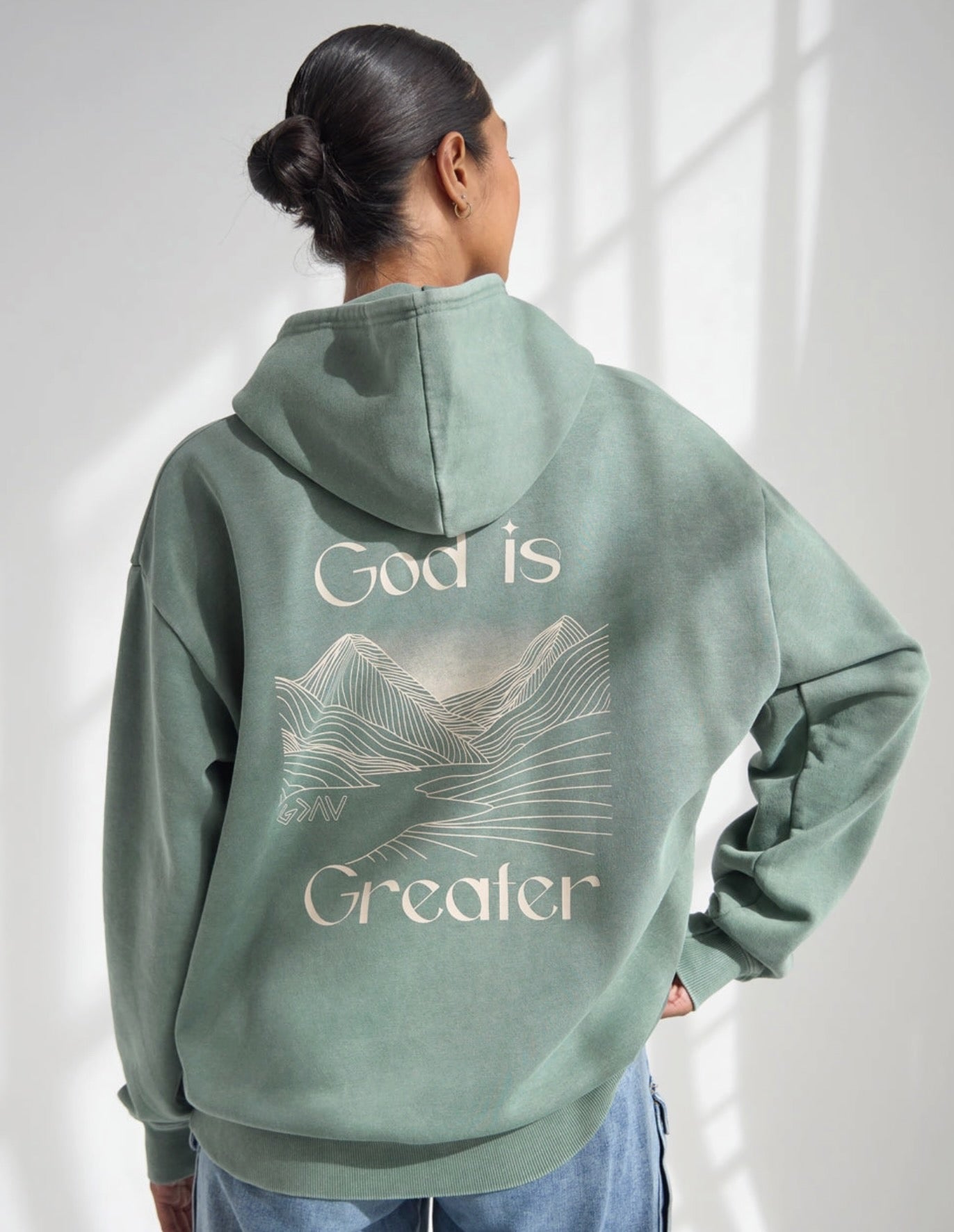 Elevated Faith l God Is Greater Unisex Hoodie